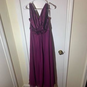 Wine/purple bridesmaid dress